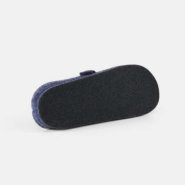 Zapatillas de casa para hombre de fieltro, Azul