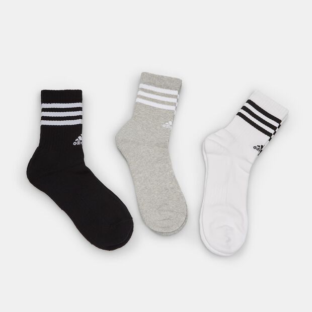 Tres pares de calcetines unisex Adidas, Multicolor