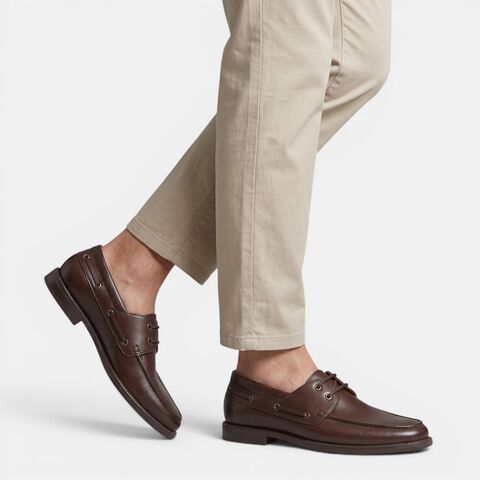 Mocas&iacute;n modelo n&aacute;utico para hombre Bata, Marr&oacute;n