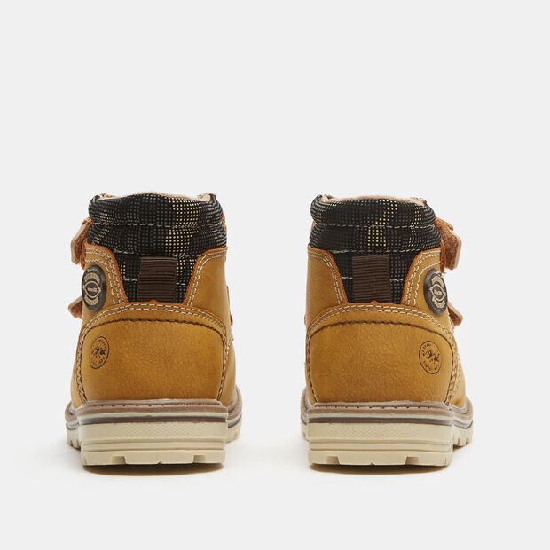 Botines De Ni&ntilde;o Con Velcros, Amarillo
