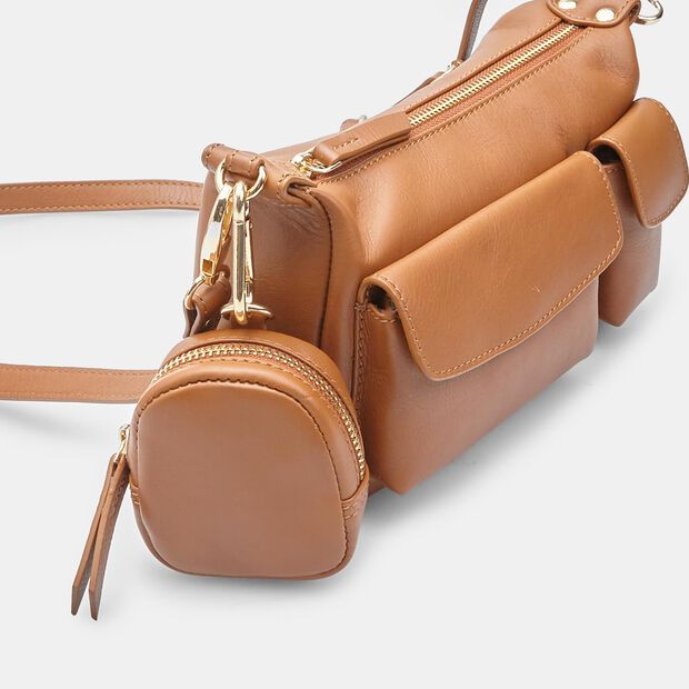 Bolsa cruzada para mujer BATA, Piel