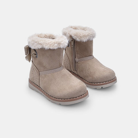 Botín con eco piel para niña Chicco, Marrón