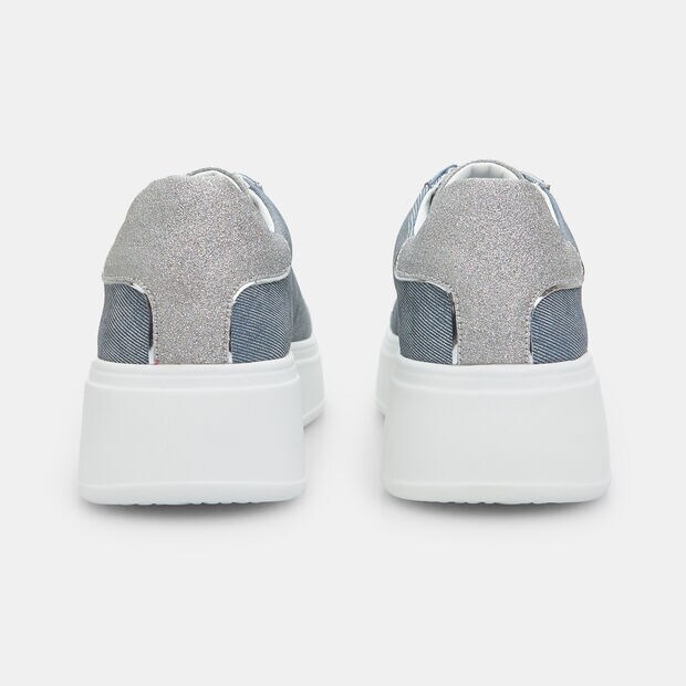 Sneakers para mujer con plataforma de 3 cm, Azul