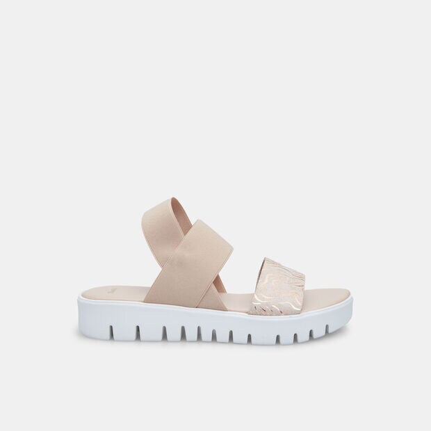 Sandalias para mujer con suela gruesa, Rosa