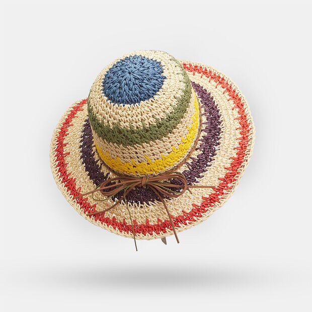 Sombrero de mujer multicolor, Multicolor