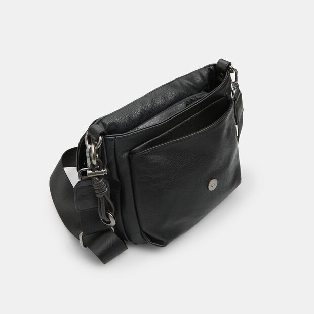 Bandolera para mujer con tachuelas, Negro