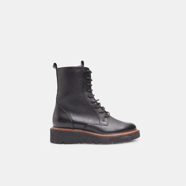 Botas de combate de cuero para mujer, 