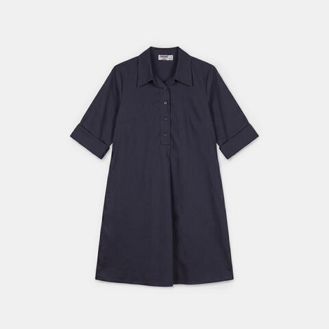 Vestido de algod&oacute;n para mujer Origini, Azul