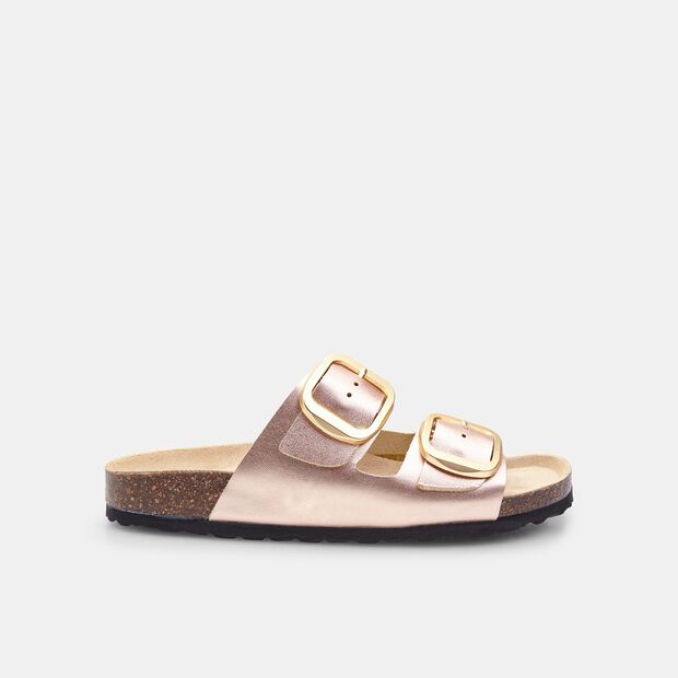 Zapatillas de mujer de cuero Bata, Rosa