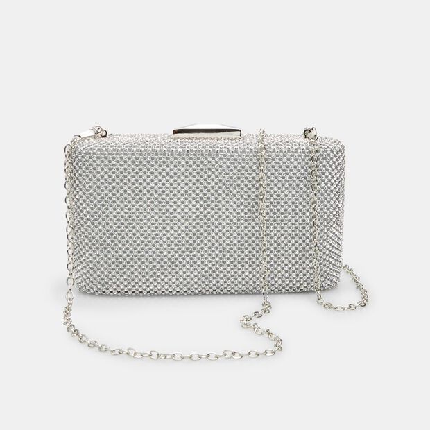 Clutch para mujer Bata Red Label, Plateado