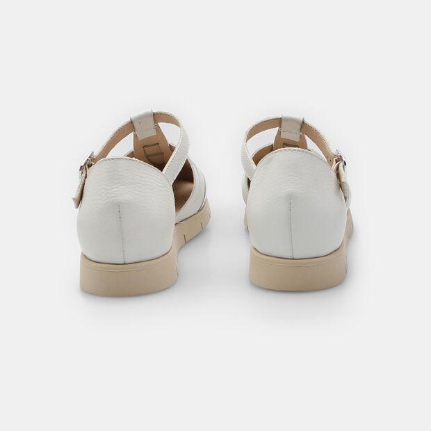 Sandalias de piel para Mujer BATA, Blanco