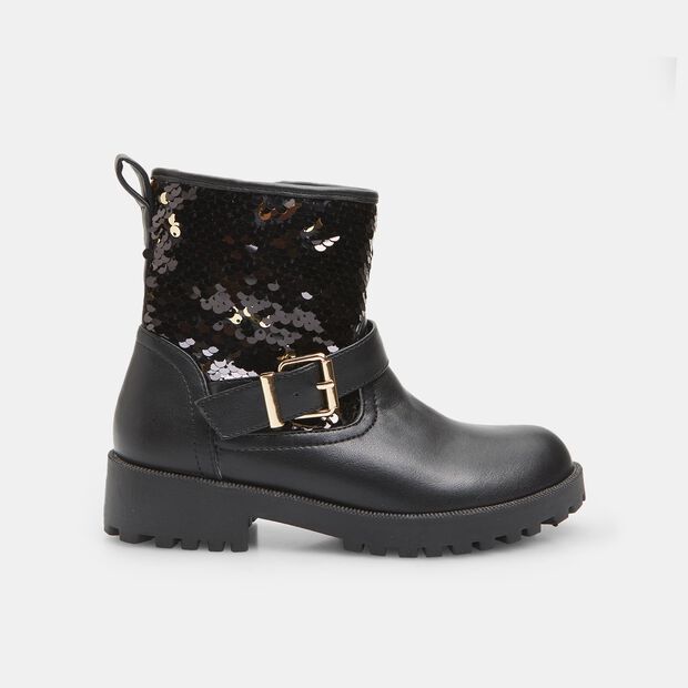 Botines de ni&ntilde;a con lentejuelas, 