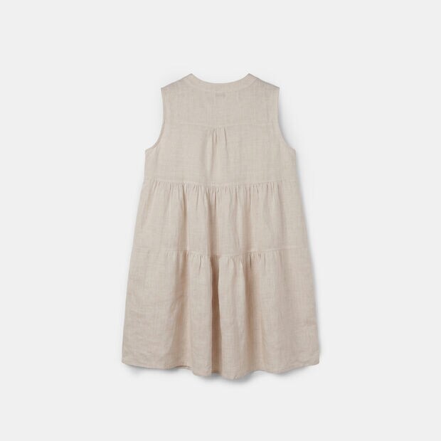 Vestido de lino para mujer Origini, Beige