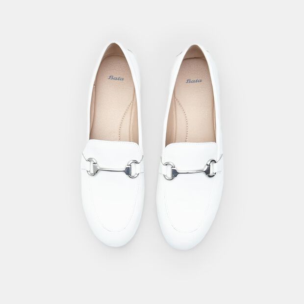 Mocas&iacute;n de cuero para mujer, 