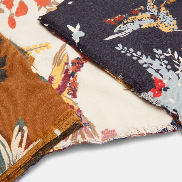Bufanda de estampado floral, Multicolor