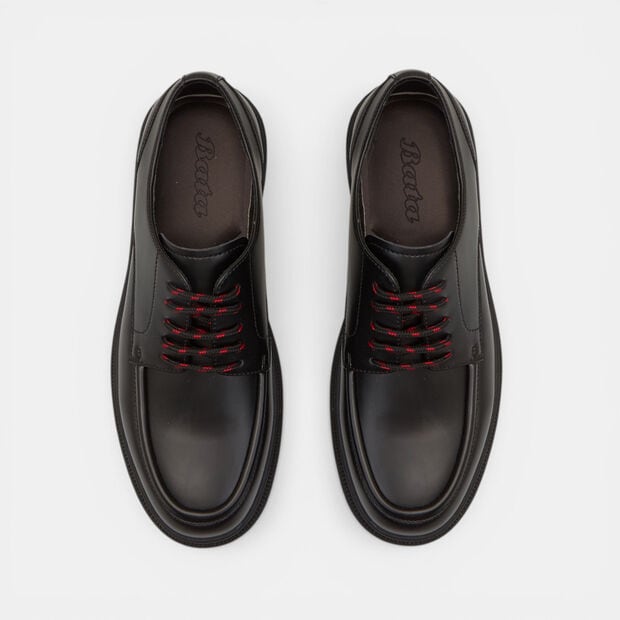 Derby con cordones y suela track Bata, Negro