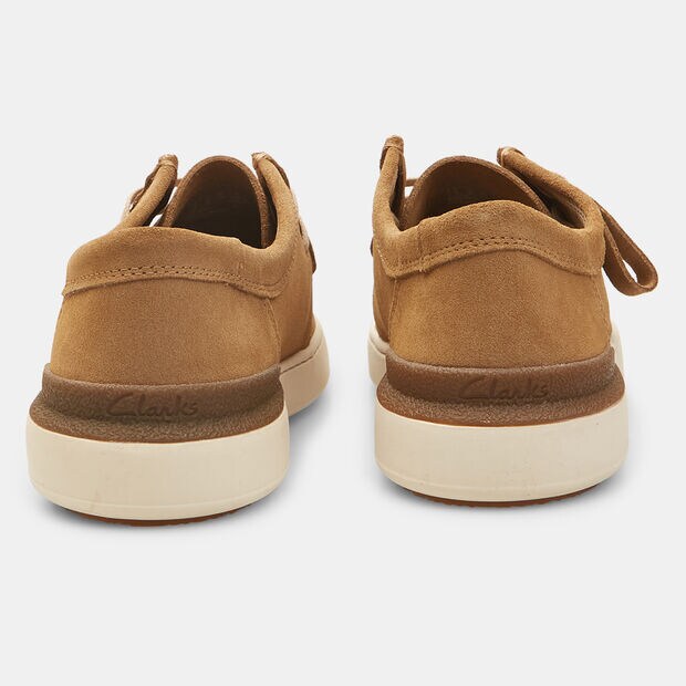 Zapatos de cordones de hombre Clarks Court Lite Wally , Beige