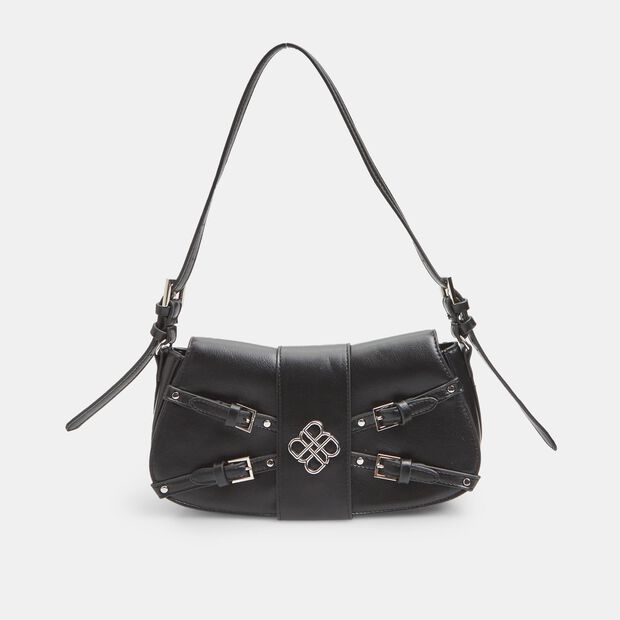 Crossbody para mujer Bata Red Label con hebillas, Negro