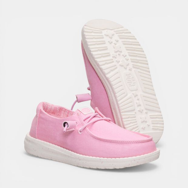 Zapato con cordones para ni&ntilde;a Hey Dude, Rosa