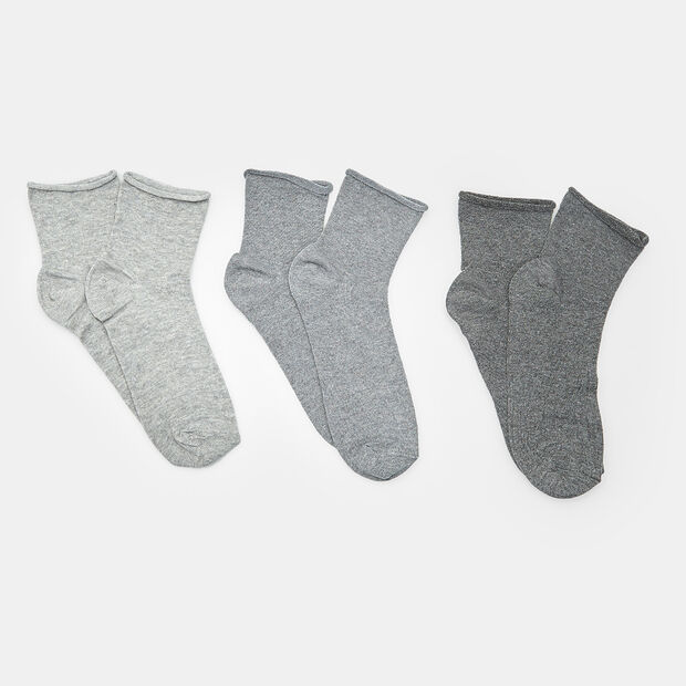Tres pares calcetines mujer, Multicolor