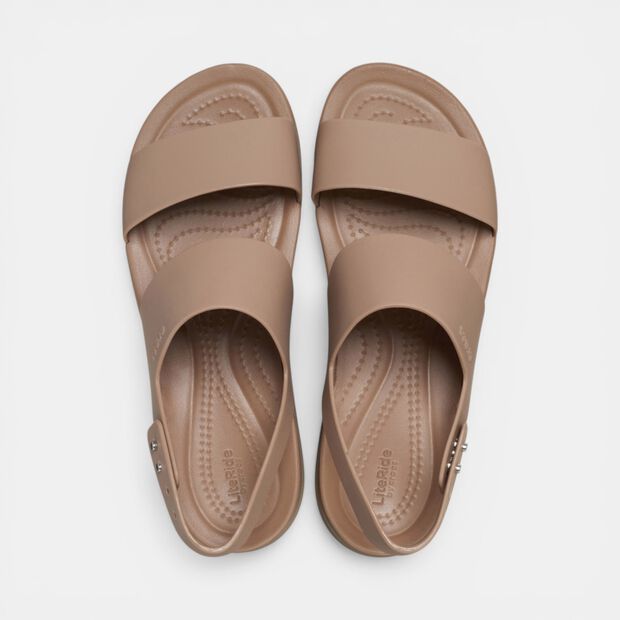 Sandalias con plataforma para mujer Crocs, Piel