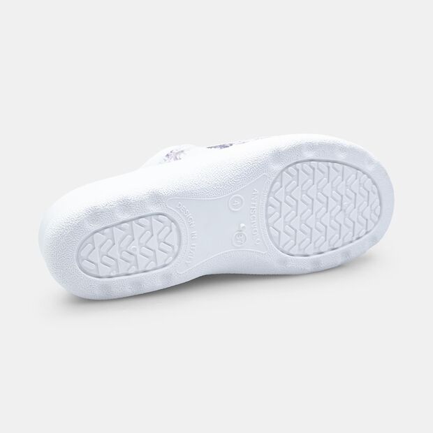 Pantuflas de cuero para mujer, Violeta