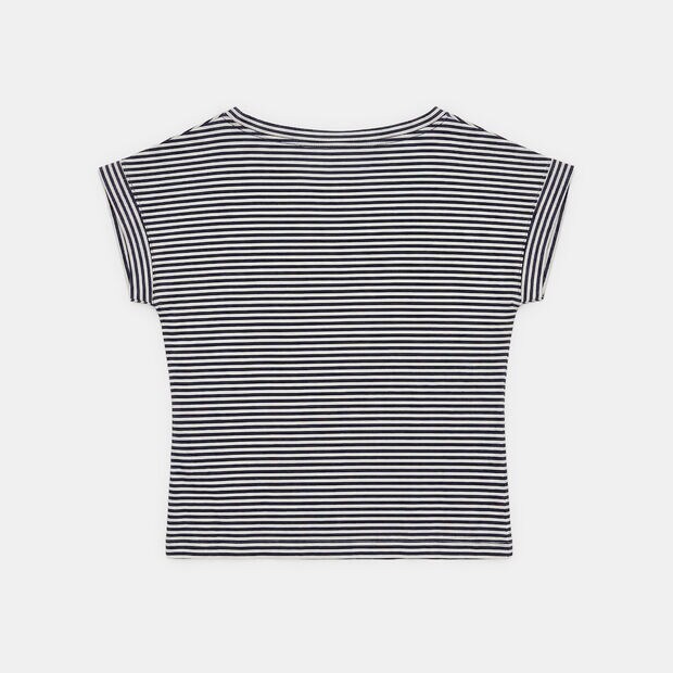 Camiseta de mujer a rayas Bata, Azul