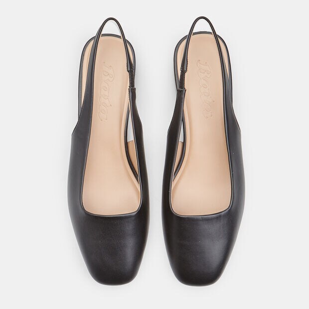 Zapatos de mujer con tiras slingback y tac&oacute;n bloque, 