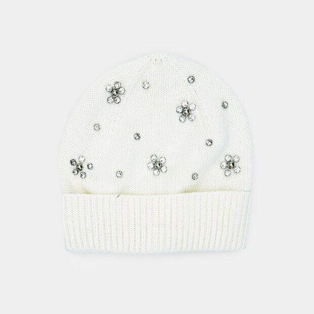 Sombrero de mujer con mini tachuelas y piedras Bata, Multicolor