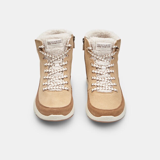 Zapatillas de mujer Skechers Glacial Ultra, Marr&oacute;n