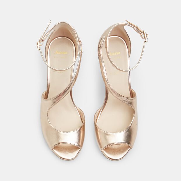 Zapatos de baile de tac&oacute;n para mujer BATA, Dorado