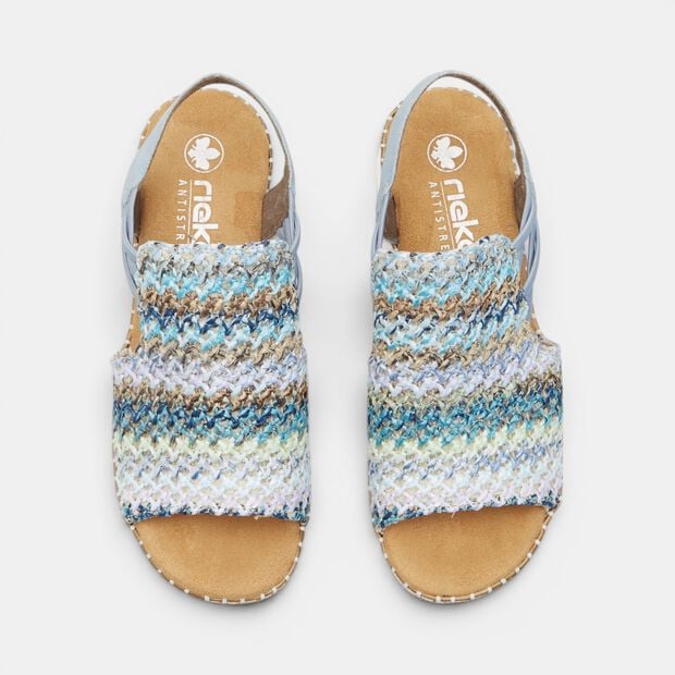 Sandalias de mujer en tejido trenzado Rieker, 