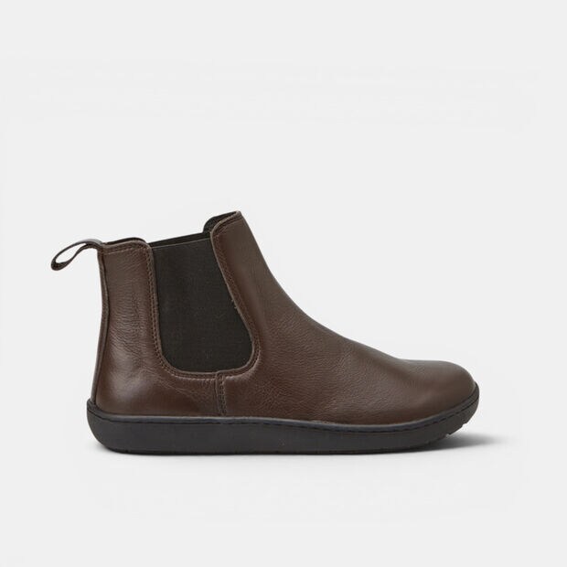 Bot&iacute;n barefoot de piel para mujer Bata, Marr&oacute;n