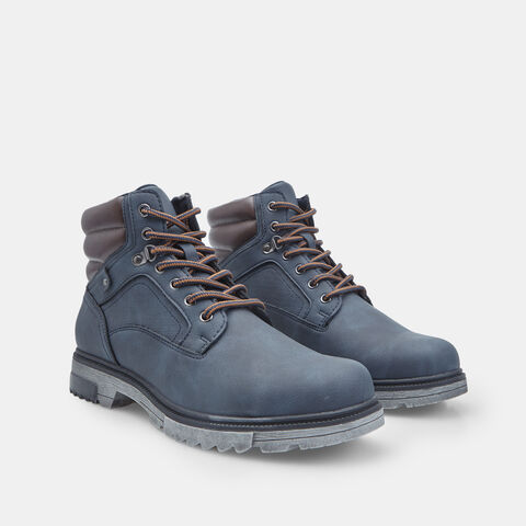 Botín con cordones de hombre modelo outdoor Bata, Azul