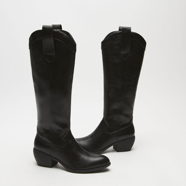 Botas Por La Rodilla Con Tac&oacute;n Cubano, 