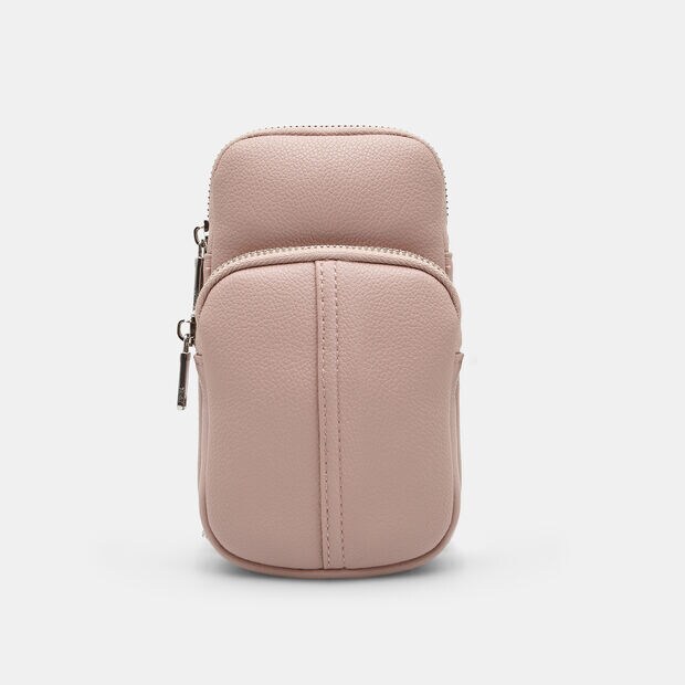 Mini bolso con doble bolsillo Bata, Rosa
