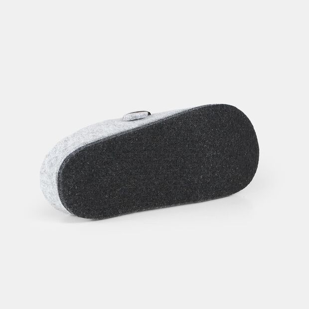 Zapatillas para mujer en fieltro, Gris