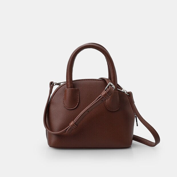 Bolso Bowling de mujer Bata, Marr&oacute;n