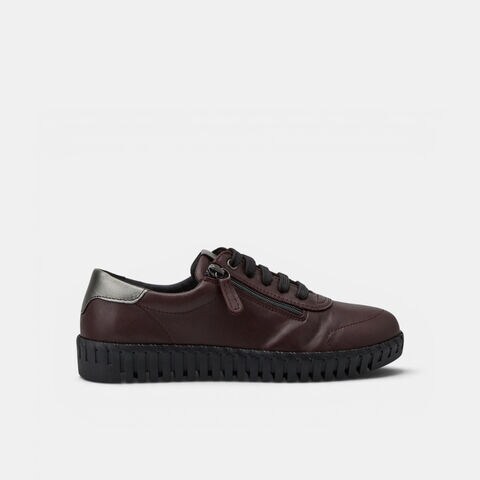 Zapato de cordones para mujer Bata, Burdeos