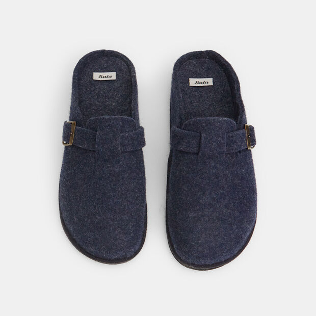 Chanclas de hombre en tejido con hebilla, 