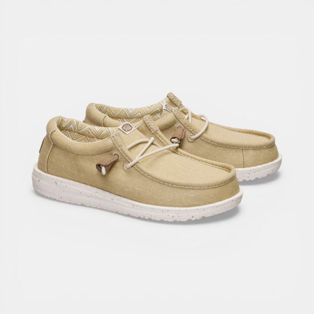 Zapato con cordones para ni&ntilde;o Hey Dude, Beige