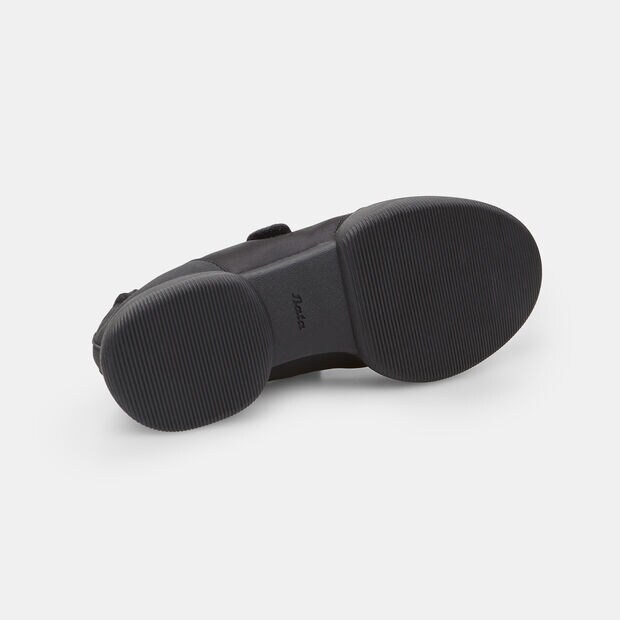Zapatilla Bailarina Mary Jane Bata de mujer el&aacute;stica, Negro