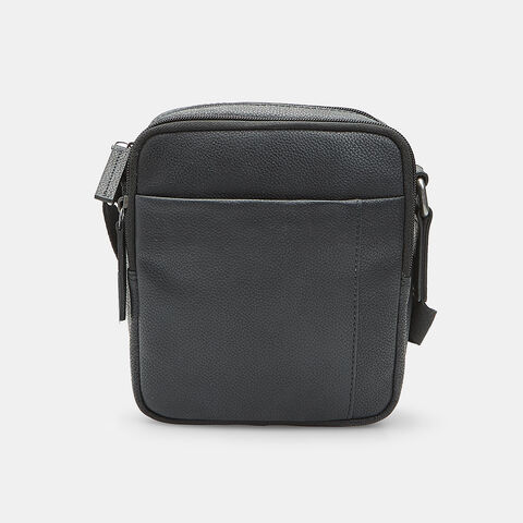Bolso de hombre de piel, Negro