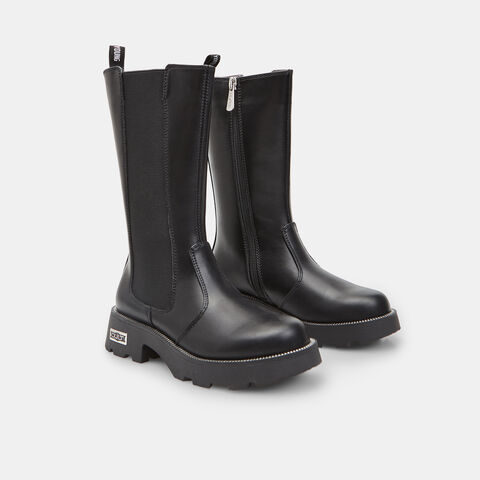 Bota para niña con banda elástica Cult, Negro