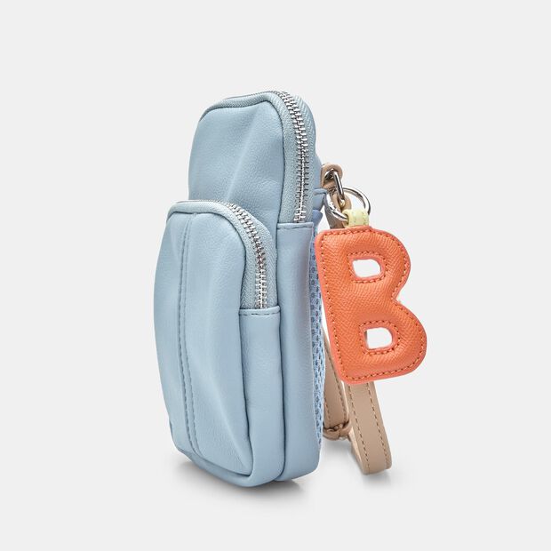 Mini bolso con doble bolsillo BATA, Azul