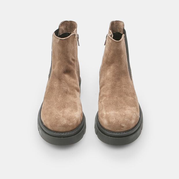Bot&iacute;n Chelsea para mujer en ante, 