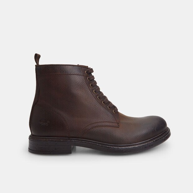 Bot&iacute;n de hombre de cordones de piel Bata Red Label, Marr&oacute;n