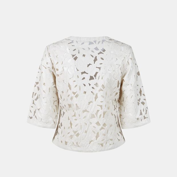 Chaqueta ligera de eco-piel para mujer BATA, Beige