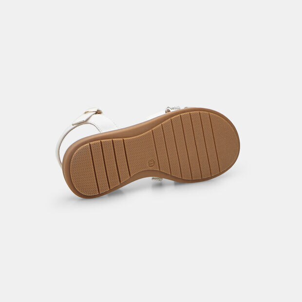 Sandalias infantiles Bata con tiras cruzadas, Blanco