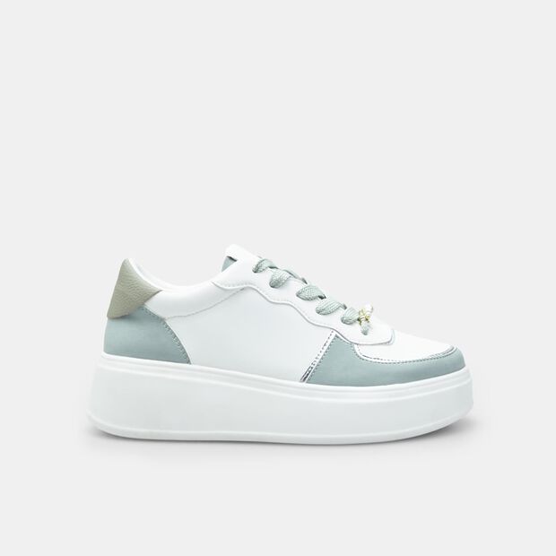 Sneakers Bata para mujer, Blanco-Verde